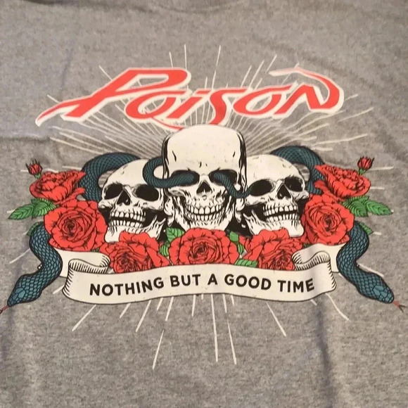 Poison Nothing But a Good Time Band Tee Shirt - Picture 6 of 6